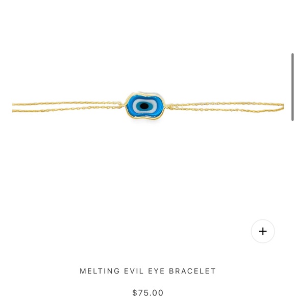 Elegant Blue and Gold Evil Eye Bracelet - Picture 1 of 2